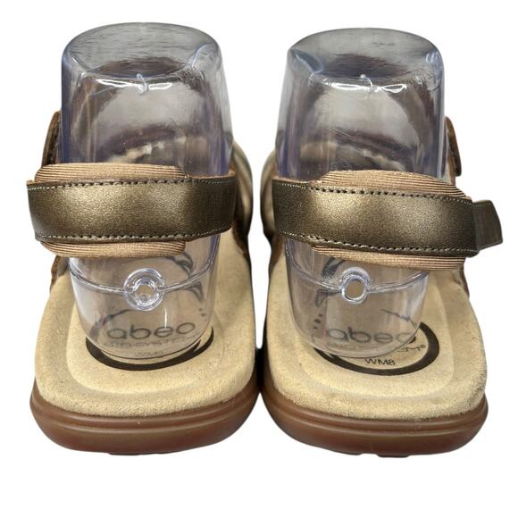 Abeo Women’s Brynn Brown Snakeskin Print Leather Slingback Sandal Size US 8 - Picture 8 of 11